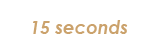 15 second countdown