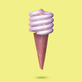 Fake food - ice cream cone