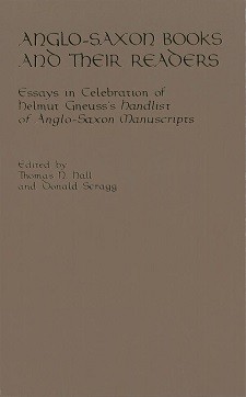Cover of Anglo-Saxon Books and Their Readers: The title in gold on a brown background.