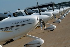 Photo of College of Aviation aircraft.