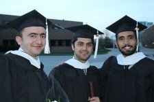 Three WMU graduates after commencemt