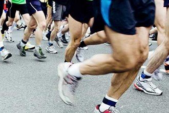 Photo of people running.