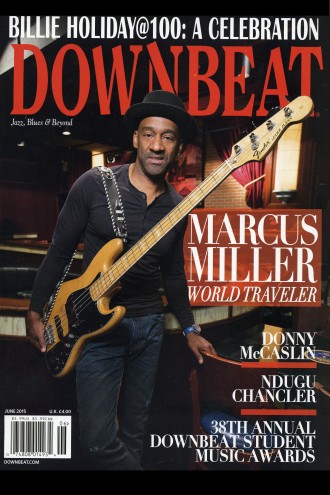 Photo of a cover of DownBeat Magazine.