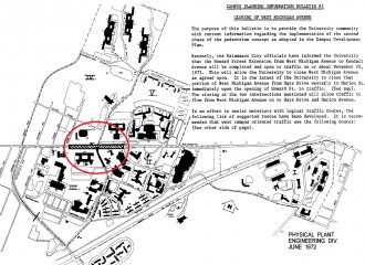 1972 Campus Reroute Map