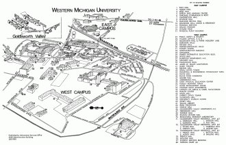 1975 Campus Map
