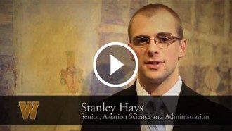 Video still of Stanley Hay's interview.