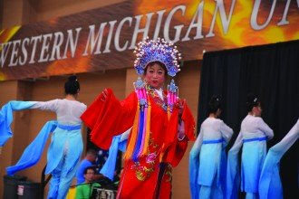 A photo of a performer at WMU's annual China Festival.