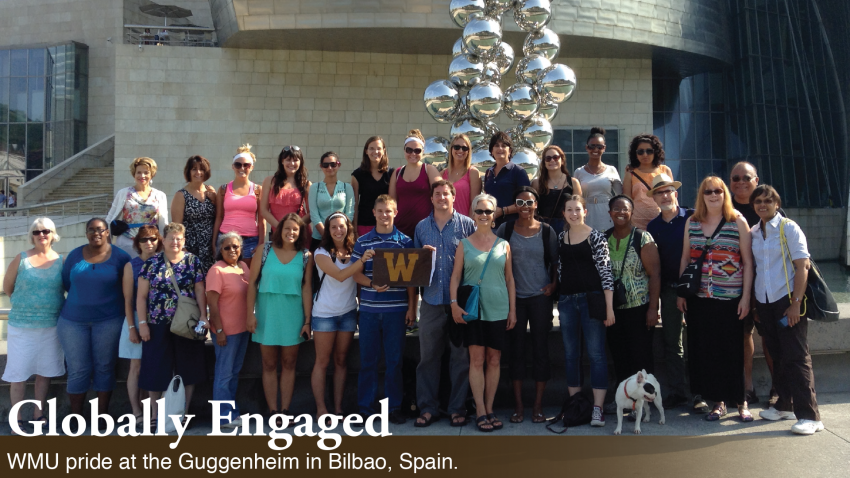WMU students, faculty and staff in Bilbao, Spain