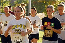 Photo of Western Michigan University Campus Classic 5K run.