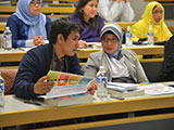 International visitors in classroom