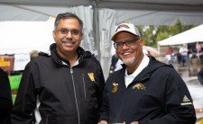 Pictured is Dr. Satish Deshpande and President Edward Montgomery