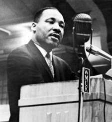 MLK speaking at a WMU event