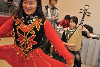Photo of performers in the 2011 International Education Week.