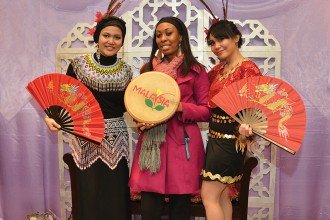 Photo of students from the Malaysia Club at the 2013 International Festival.