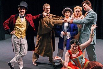 Photo of cast members from The Mystery of Edwin Drood.