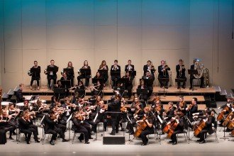 Photo of the University Symphony Orchestra.