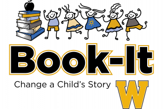 WMU United Way Book-It logo, Change a Child's Story.