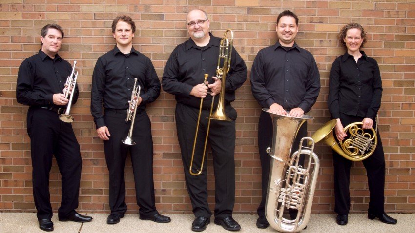 Photo of Western Brass Quintet.