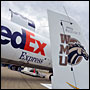 Photo of WMU aircraft and FedEx 727 at Kellogg Airport.
